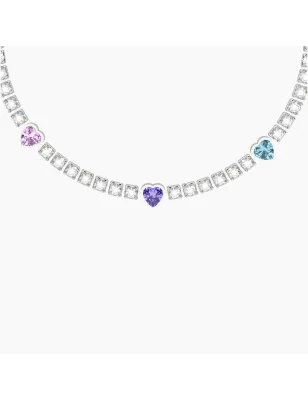 Bracciale tennis cristalli cuori multicolor Energia Fortuna Donna Kidult