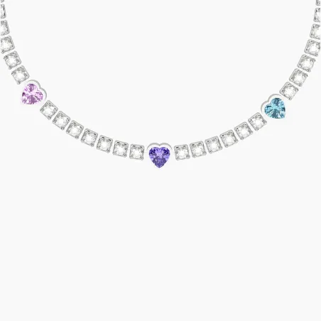 Bracciale tennis cristalli cuori multicolor Energia Fortuna Donna Kidult