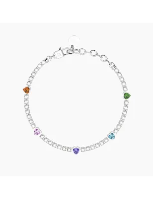 Bracciale tennis cristalli cuori multicolor Energia Fortuna Donna Kidult - category_name - XDMG De Marchi Gianotti