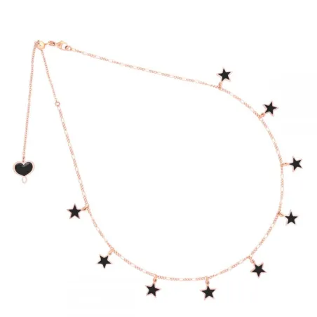 Girocollo nove Stelle mignon nere Donna Maman et Sophie