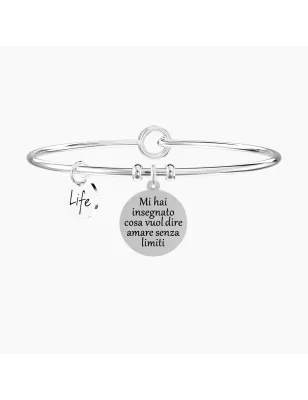 Bracciale con ciondolo Grazie Mamma Donna Kidult