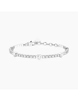 Bracciale tennis Cristalli Cuori Energia Fortuna Donna Kidult