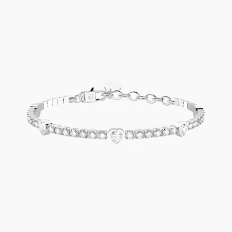 Bracciale tennis Cristalli Cuori Energia Fortuna Donna Kidult