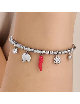 Bracciale Chakra con Cornetto rosso Donna Brosway