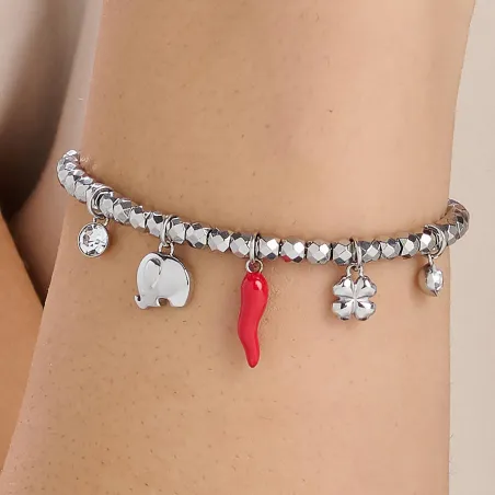 Bracciale Chakra con Cornetto rosso Donna Brosway