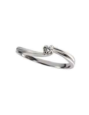 Anello Solitario in Platino Diamante 0.15 Ct Donna Polello G3023P1 Polello