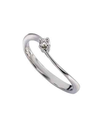 Anello Solitario in Platino Diamante 0.05 Ct Donna Polello G2627PT Polello