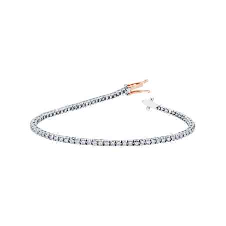 Bracciale Tennis Platino Oro Rosa Diamanti 1.07 Carati Donna Polello