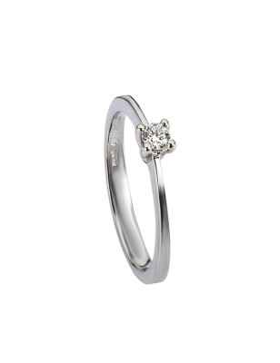 Anello Solitario in Platino Diamante 0.10 Ct Donna Polello 2929PT Polello