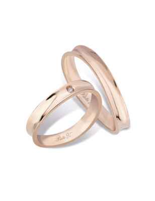 Anello Fede in oro rosa Donna Polello