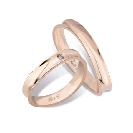 Anello Fede in oro rosa Donna Polello