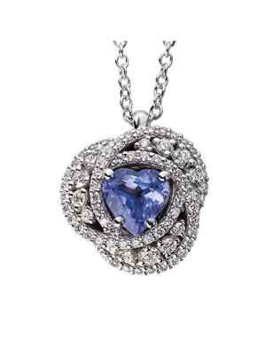 Collana Tanzanite e Diamanti Centrika oro bianco Donna Polello