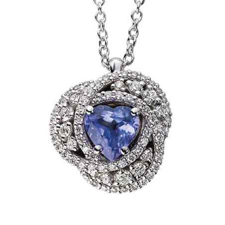 Collana Tanzanite e Diamanti Centrika oro bianco Donna Polello