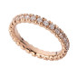 Anello Riviera oro rosa Diamanti 0.95 Carati Donna Polello Anello Riviera oro rosa Diamanti 0.95 Carati Donna Polello