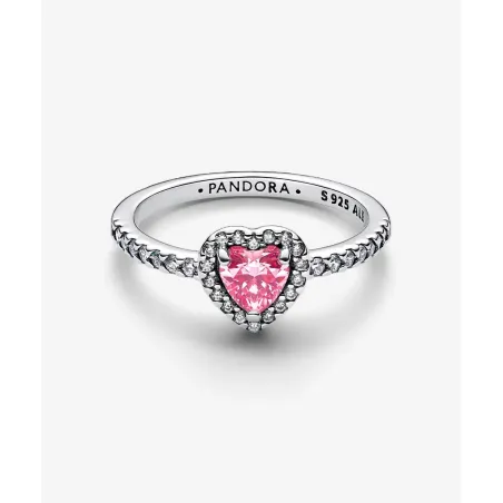 Anello Cuore rilievo Rosa mis.52 Donna Pandora
