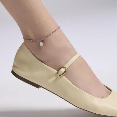 Cavigliera componibile rosa Pop corn Donna Kidult