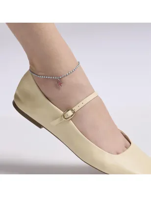 Cavigliera componibile azzurra Pop corn Donna Kidult