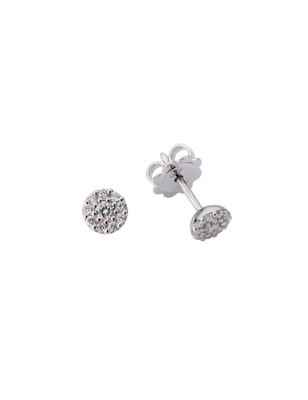 Orecchini oro bianco Diamanti 0.22 Ct Donna Polello