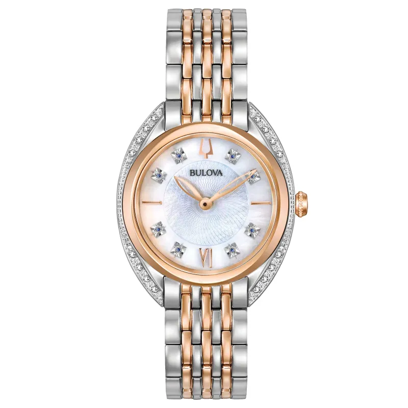Orologio bicolore oro rosa Donna Bulova Classic Diamonds