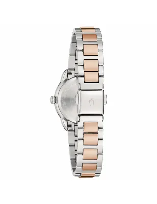Orologio in acciaio bicolore Donna Bulova Classic Diamonds