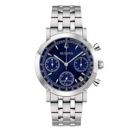 Orologio Quadrante blu intenso Uomo Bulova Crono High Precision