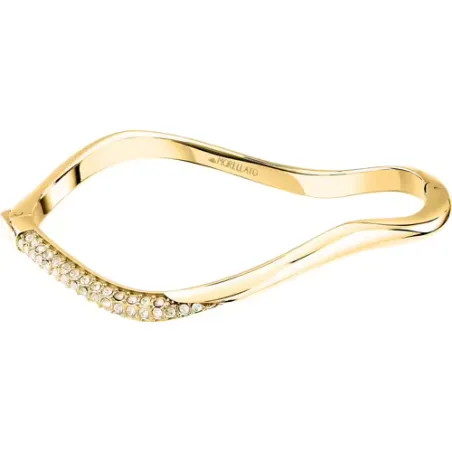 Bracciale rigido dorato Design con cristalli Donna Morellato SAYP07 Morellato