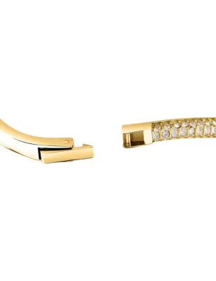 Bracciale rigido dorato Design con cristalli Donna Morellato