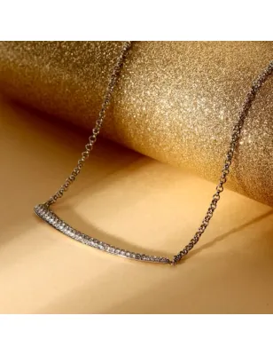 Collana Design con pavé di cristalli bianchi Donna Morellato SAYP03 Morellato