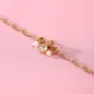 Bracciale dorato Drops perle e cuore pendenti Donna Morellato