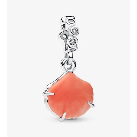 Charm pendente doppio Conchiglia color corallo Pandora 793821C01 Pandora