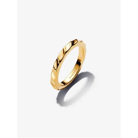 Anello dorato fascia sottile Dune mis.56 Donna Pandora 163885C00-56 Pandora