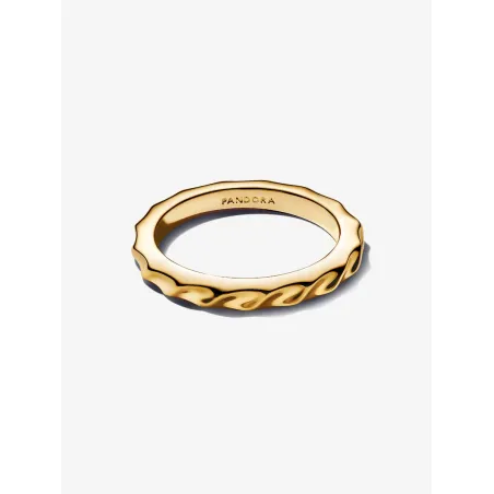 Anello dorato fascia sottile Dune mis.50 Donna Pandora