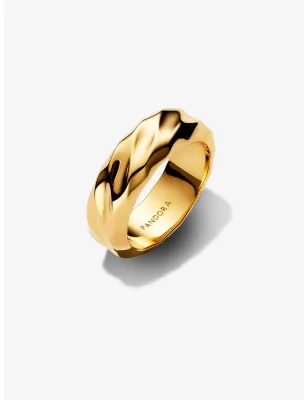 Anello dorato Dune fascia larga mis.58 Donna Pandora 163886C00-58 Pandora