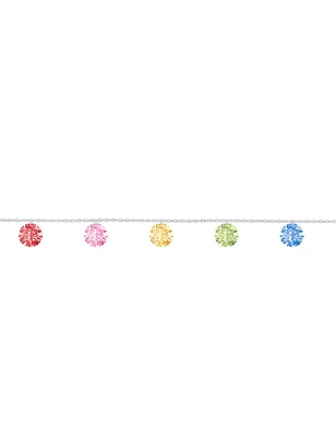 Bracciale oro bianco Zaffiri Raimbow Donna Demetra Ribelle 649.5Z.MIX.W Demetra