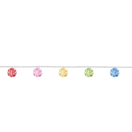 Bracciale oro bianco Zaffiri Raimbow Donna Demetra Ribelle 649.5Z.MIX.W Demetra