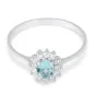 Anello Oro bianco Acquamarina Diamanti Donna Demetra Anello Oro bianco Acquamarina Diamanti Donna Demetra