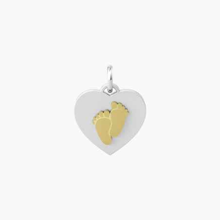CIONDOLO CUORE CON ELEMENTO PIEDINI KIDULT 741045 Kidult