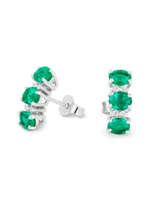 Orecchini Trilogy Smeraldi Oro bianco Diamanti Donna Demetra 924.S.016.240.W.A3 Demetra