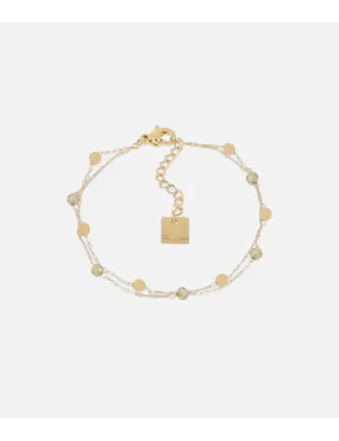 Bracciale dorato Octavia verde Donna Zag