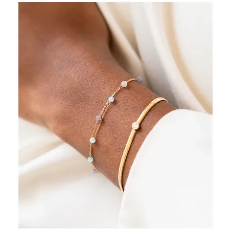 Bracciale dorato Octavia verde Donna Zag