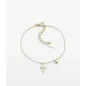 Bracciale dorato con croce pendente Donna Zag