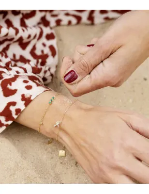 Bracciale dorato con croce pendente Donna Zag