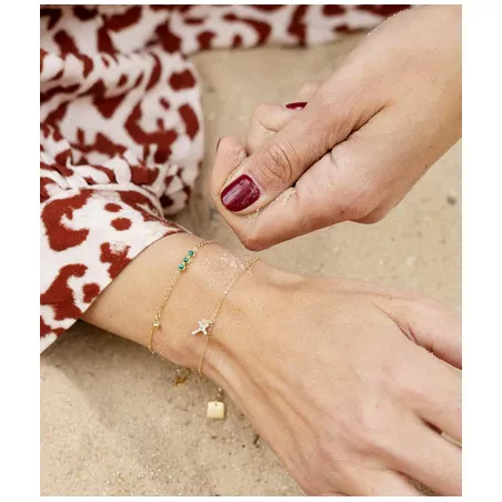 Bracciale dorato con croce pendente Donna Zag
