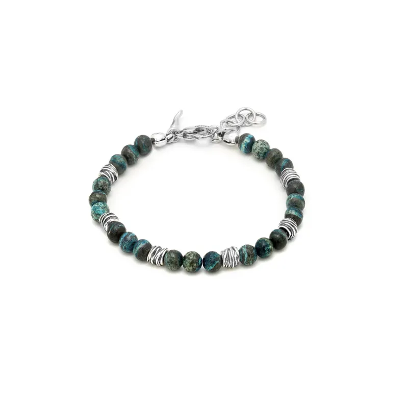 Bracciale Tango Diaspro Verde L Uomo Giovanni Raspini