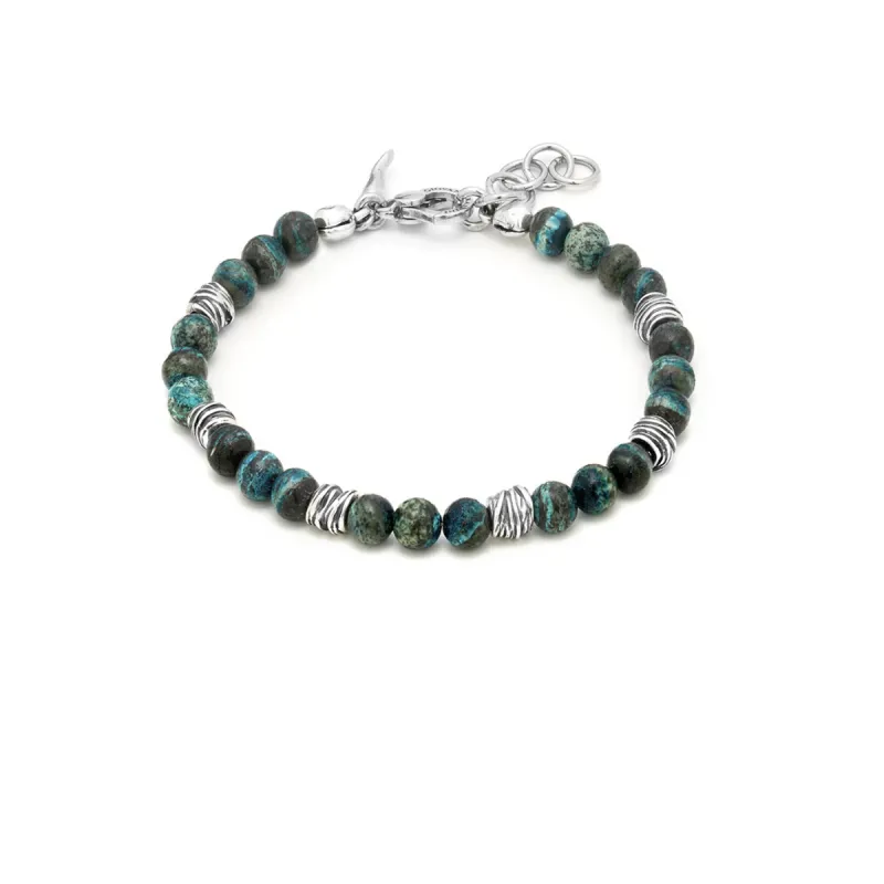 Bracciale Tango Diaspro Verde M Uomo Giovanni Raspini