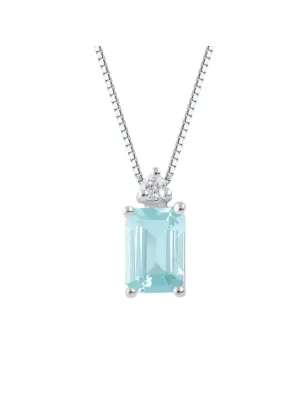 Collana Acquamarina Diamanti Oro bianco Donna Demetra 038.Q.050.002.W.A2 Demetra
