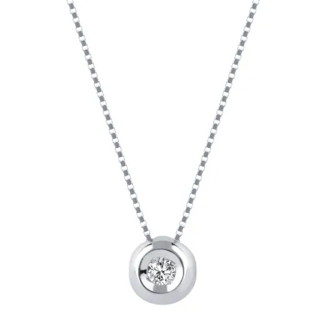 Collana Punto Luce Diamante Oro bianco Donna Demetra 031.010.W.A2 Demetra