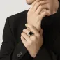 Anello Martellato Quadrato Onice Grande M24 Uomo Giovanni Raspini Anello Martellato Quadrato Onice Grande M24 Uomo Giovanni Raspini