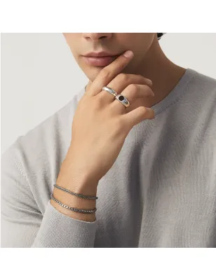 Anello Martellato Onice M22 Uomo Giovanni Raspini 11868/22 Giovanni Raspini