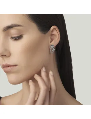 Orecchini Bottone Leopardo Donna Giovanni Raspini